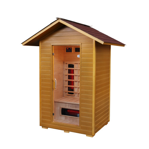 Burlington 2 Person Outdoor Infrared Sauna Halogen heaters